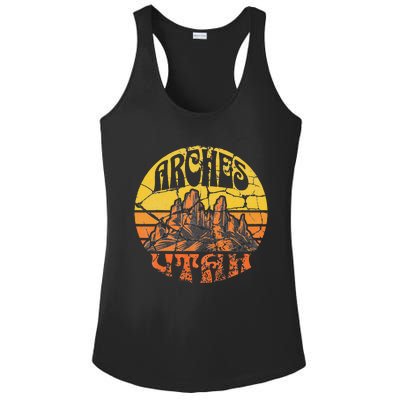 Arches National Park Ladies PosiCharge Competitor Racerback Tank