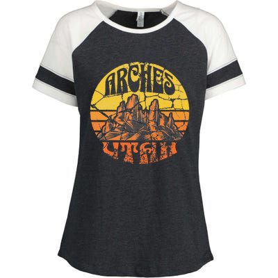 Arches National Park Enza Ladies Jersey Colorblock Tee