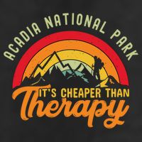 Acadia National Park Funny Quote And Gift 7 Panel Mesh Trucker Snapback Hat