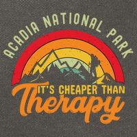 Acadia National Park Funny Quote And Gift Cotton Canvas Backpack