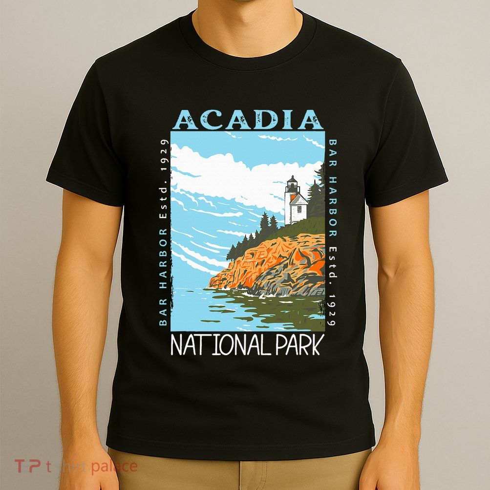 Acadia National Park Bar Harbor Maine Vintage T-Shirt