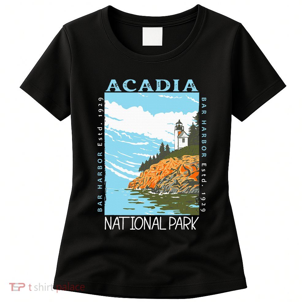 Acadia National Park Bar Harbor Maine Vintage Womens T-Shirt