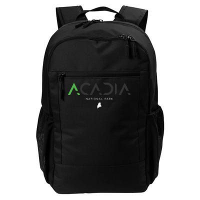 Acadia National Park Maine Tonal Retro Vintage Daily Commute Backpack