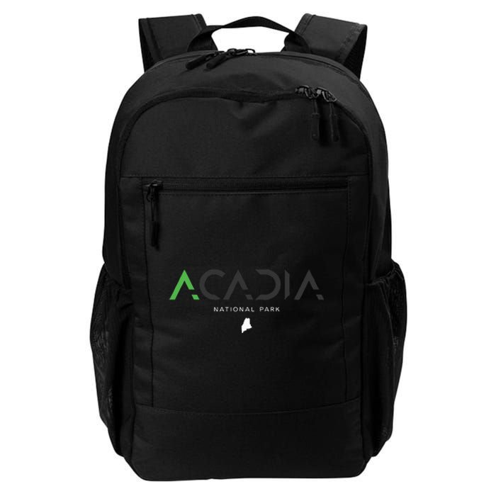 Acadia National Park Maine Tonal Retro Vintage Daily Commute Backpack