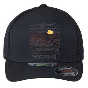 Arches National Park Delicate Arch Moab Utah Flexfit Unipanel Trucker Cap