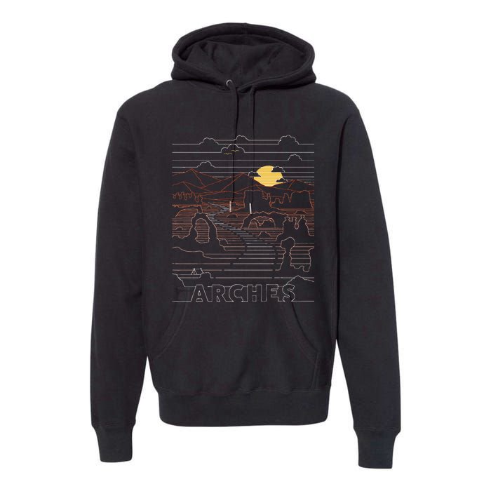 Arches National Park Delicate Arch Moab Utah Premium Hoodie