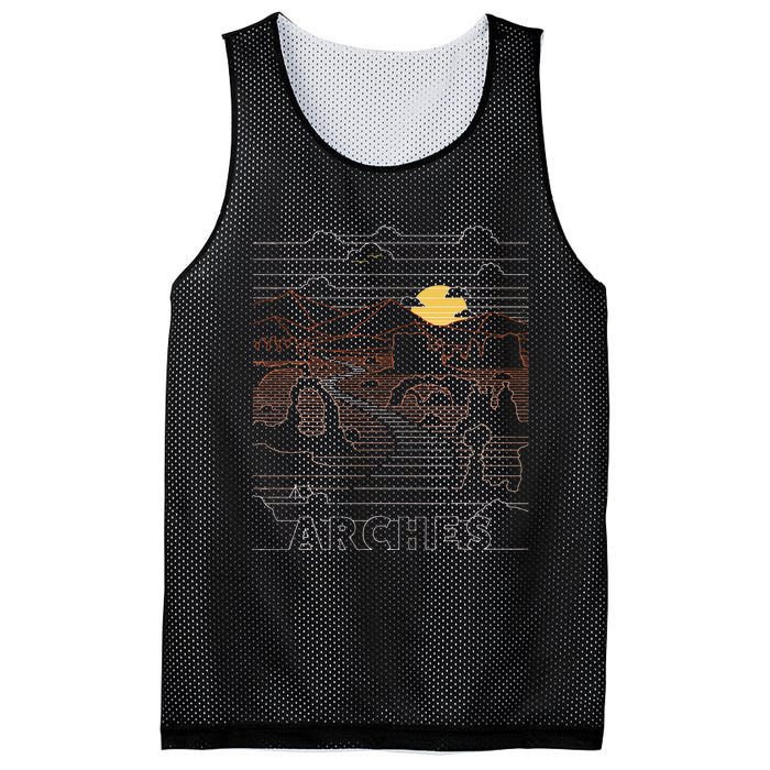 Arches National Park Delicate Arch Moab Utah Mesh Reversible Basketball Jersey Tank