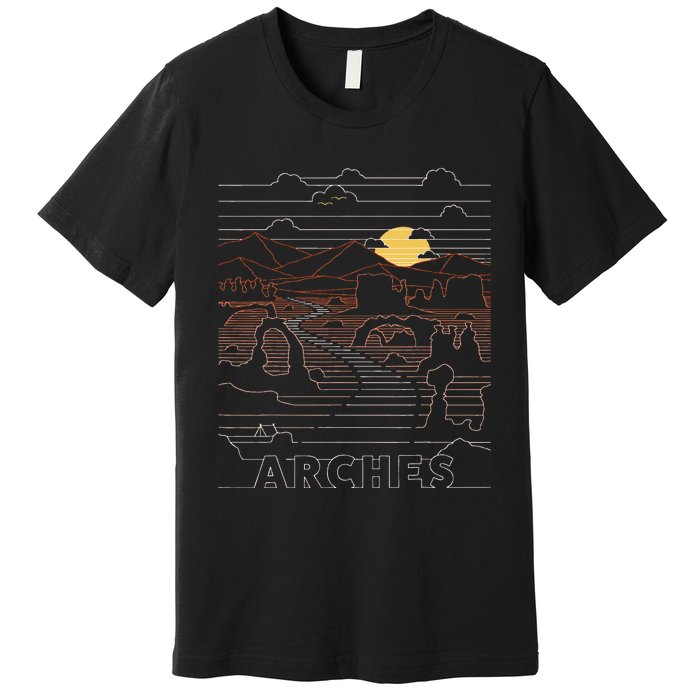 Arches National Park Delicate Arch Moab Utah Premium T-Shirt