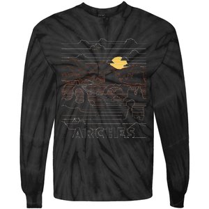 Arches National Park Delicate Arch Moab Utah Tie-Dye Long Sleeve Shirt