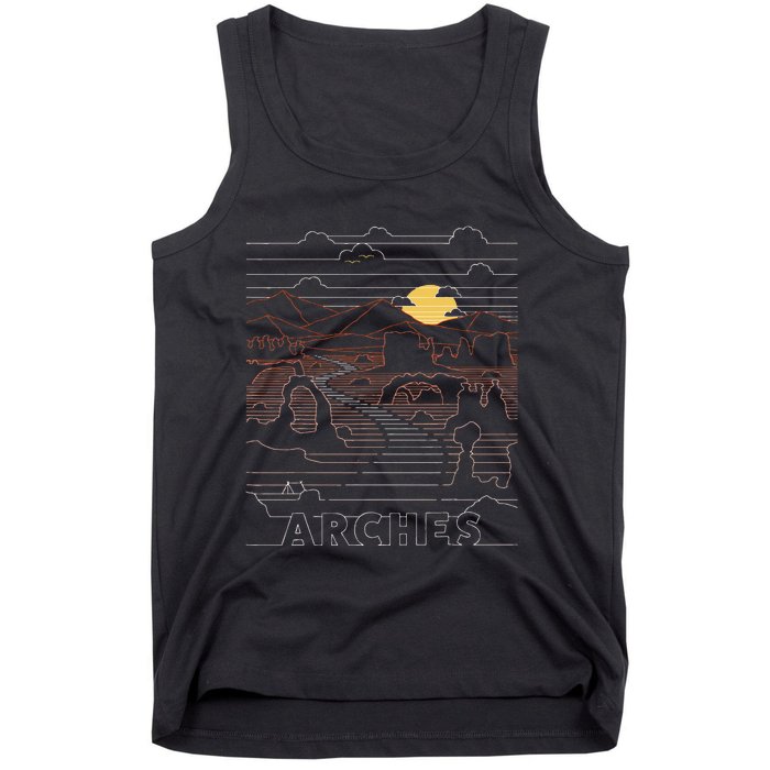 Arches National Park Delicate Arch Moab Utah Tank Top