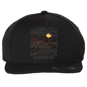 Arches National Park Delicate Arch Moab Utah Wool Snapback Cap