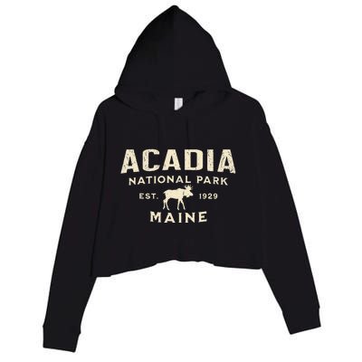 Acadia National Park Crop Fleece Hoodie