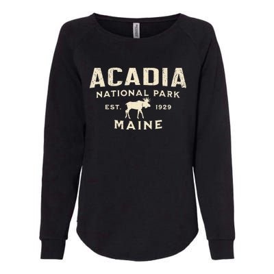 Acadia National Park Womens California Wash Sweatshirt