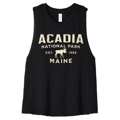 Acadia National Park Women's Racerback Cropped Tank