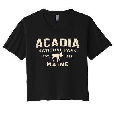 Acadia National Park Women's Crop Top Tee