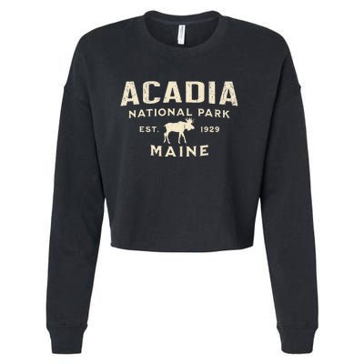 Acadia National Park Cropped Pullover Crew