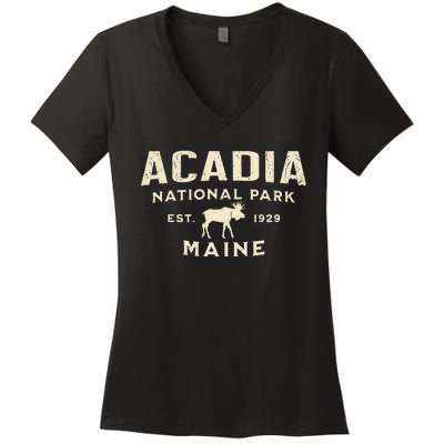 Acadia National Park Women's V-Neck T-Shirt