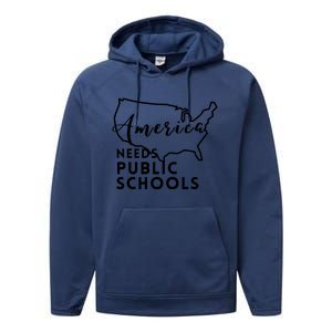 America Needs Public Schools Performance Fleece Hoodie