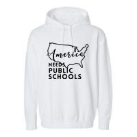 America Needs Public Schools Garment-Dyed Fleece Hoodie