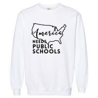 America Needs Public Schools Garment-Dyed Sweatshirt