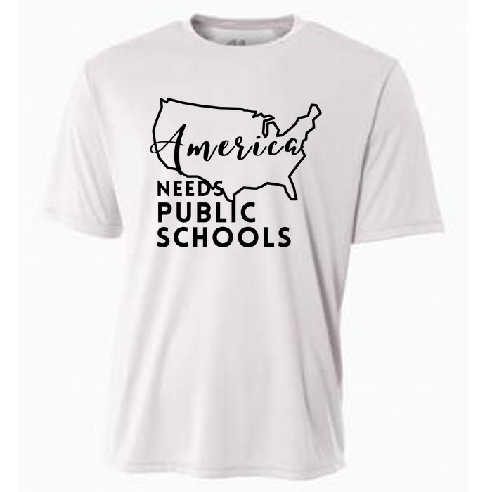 America Needs Public Schools Cooling Performance Crew T-Shirt