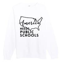 America Needs Public Schools Premium Crewneck Sweatshirt