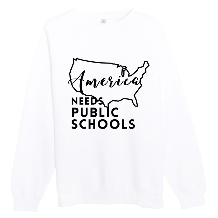 America Needs Public Schools Premium Crewneck Sweatshirt