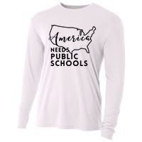 America Needs Public Schools Cooling Performance Long Sleeve Crew