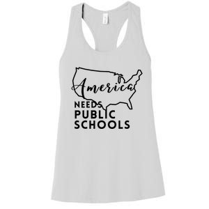 America Needs Public Schools Women's Racerback Tank