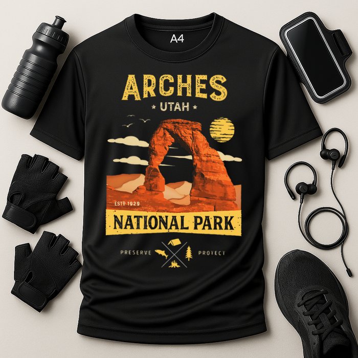 Arches National Park Delicate Arch Cooling Performance Crew T-Shirt