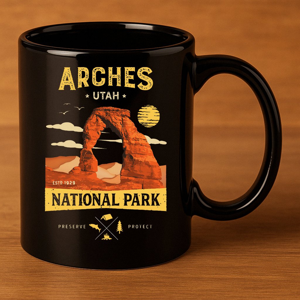 Arches National Park Delicate Arch 11oz C Handle Ceramic Mug