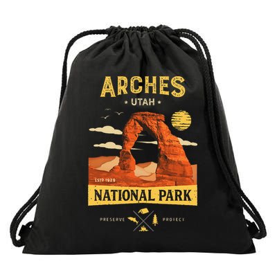 Arches National Park Delicate Arch Drawstring Bag