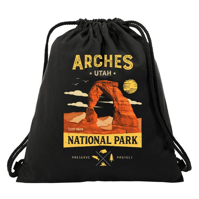 Arches National Park Delicate Arch Drawstring Bag