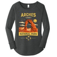 Arches National Park Delicate Arch Women's Perfect Tri Tunic Long Sleeve Shirt