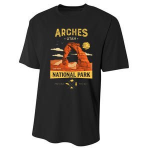 Arches National Park Delicate Arch Performance Sprint T-Shirt