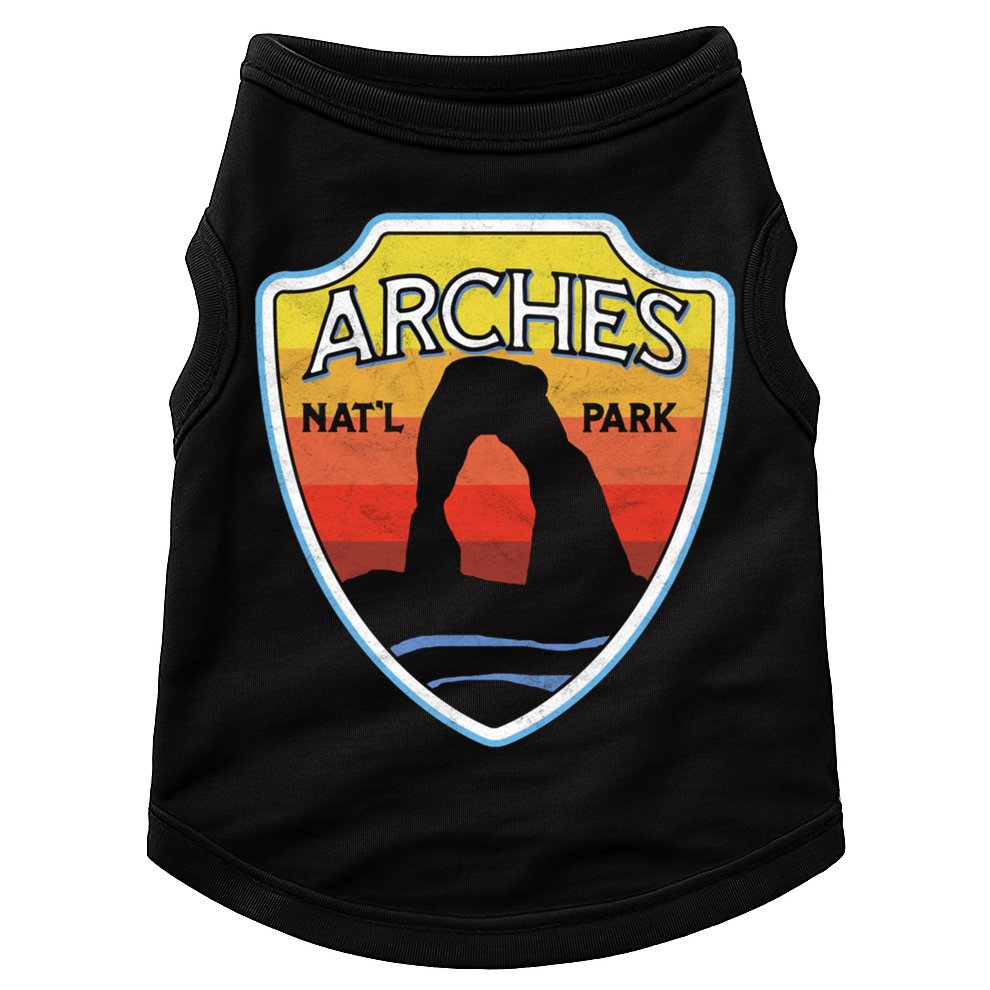 Arches National Park (Utah) Sun Vintage Design Gift Doggie Tank