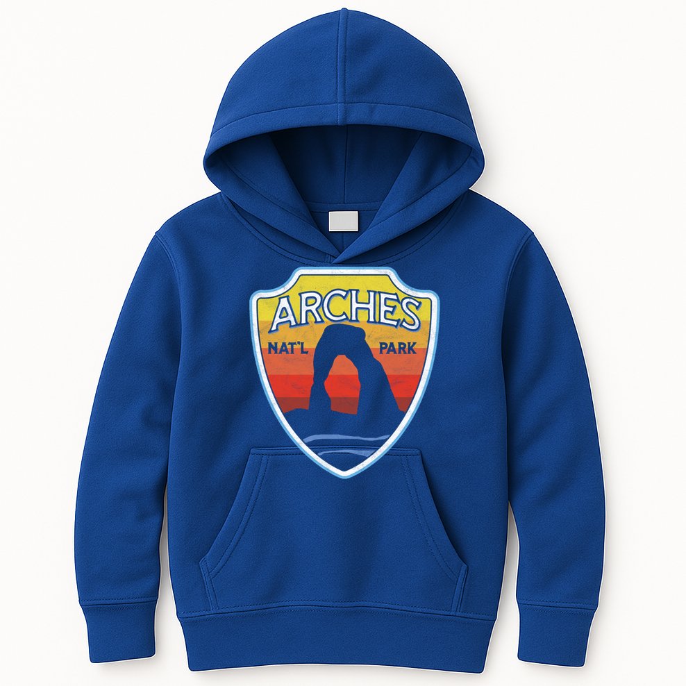 Arches National Park (Utah) Sun Vintage Design Gift Kids Hoodie