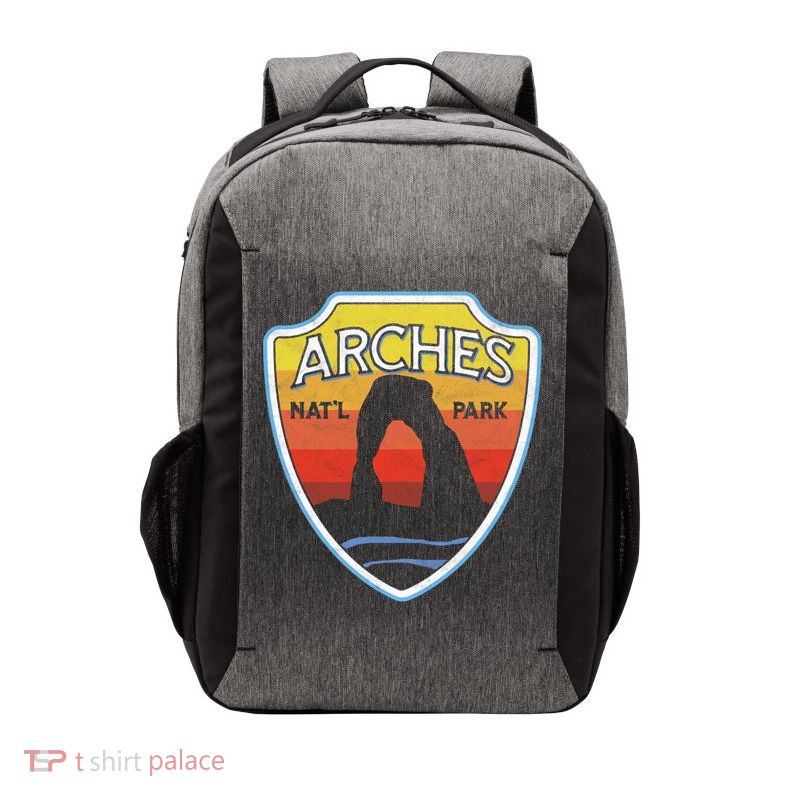 Arches National Park (Utah) Sun Vintage Design Gift Vector Backpack