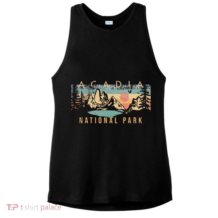 Acadia National Park Ladies PosiCharge Tri-Blend Wicking Tank