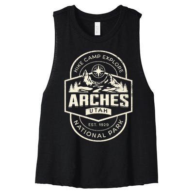 Arches National Park Women's Racerback Cropped Tank