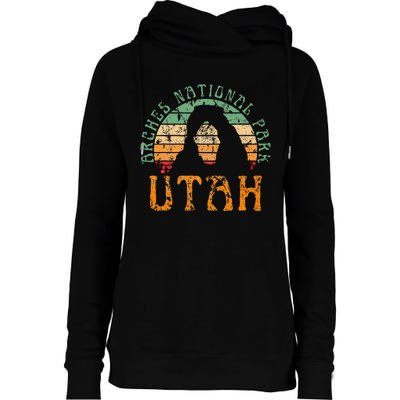 Arches National Park Utah Desert Arch Womens Funnel Neck Pullover Hood