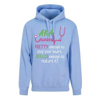 Aka Nurse Pretty To Stop Your Heart Nurse Week Gift Unisex Surf Hoodie