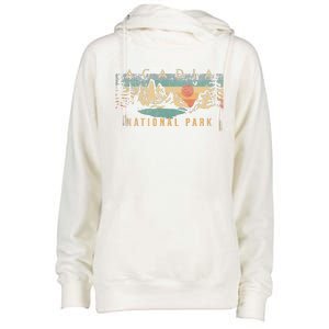 Acadia National Park Womens Funnel Neck Pullover Hood