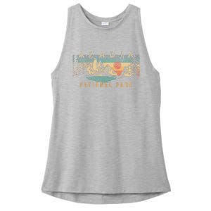 Acadia National Park Ladies PosiCharge Tri-Blend Wicking Tank