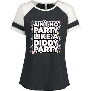 Aint No Party Like A D.I.D.D.Y Party Funny Enza Ladies Jersey Colorblock Tee