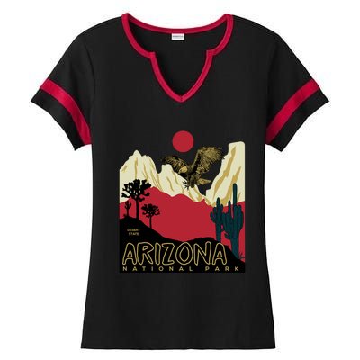 Arizona National Park Ladies Halftime Notch Neck Tee