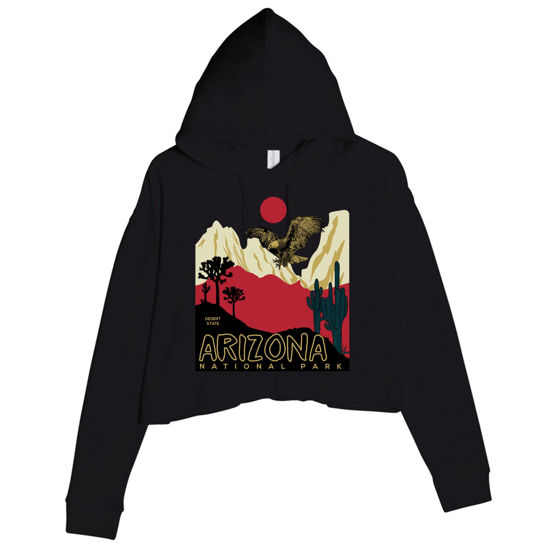 Arizona National Park Crop Fleece Hoodie