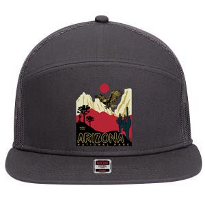 Arizona National Park 7 Panel Mesh Trucker Snapback Hat