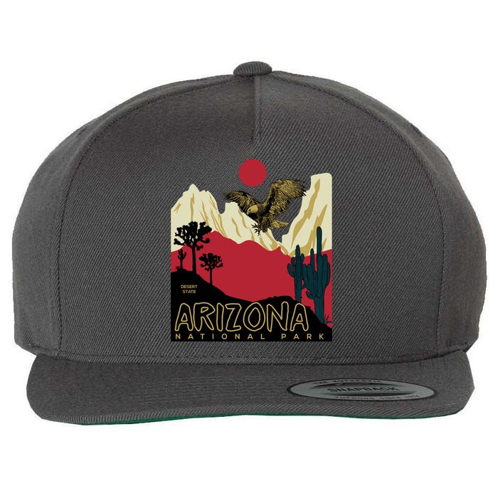 Arizona National Park Wool Snapback Cap