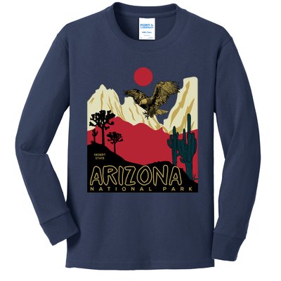 Arizona National Park Kids Long Sleeve Shirt